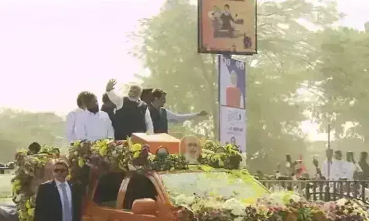 प्रधानमंत्री नरेंद्र मोदी ने नासिक में रोड शो किया, अटल सेतु का करंगे उद्घाटन
