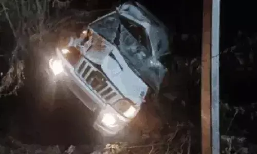 सड़क हादसे में ड्राइवर का सिर कटकर झाड़ियों में गिरा, दो अन्य घायल