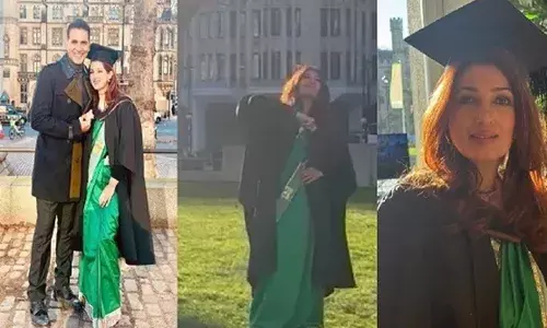 ट्विंकल खन्ना ने 50 की उम्र में पूरी की मास्टर्स की पढ़ाई ट्विंकल खन्ना ने 50 की उम्र में पूरी की मास्टर्स की पढ़ाई