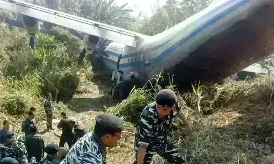 मिजोरम में म्यांमार का सैन्य विमान क्रैश, 8 सैनिक घायल