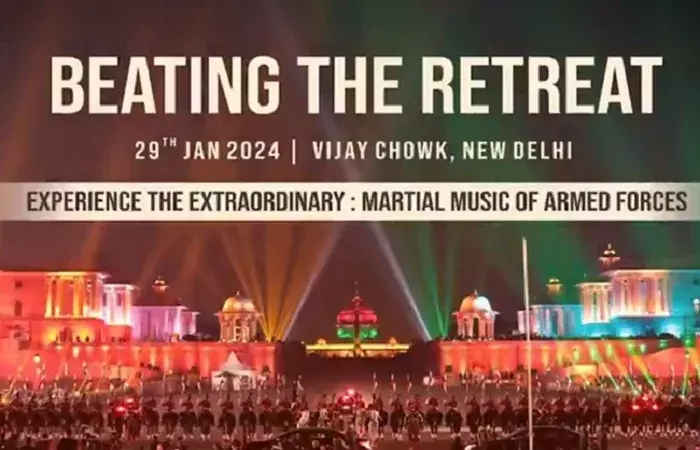 बीटिंग रिट्रीट के दौरान भारतीय धुनों से गूंजेगा राजसी रायसीना हिल्स