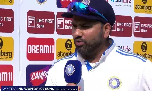 इन परिस्थितियों में टेस्ट जीतना आसान नहीं, गेंदबाजों ने किया शानदार प्रदर्शन  : रोहित शर्मा