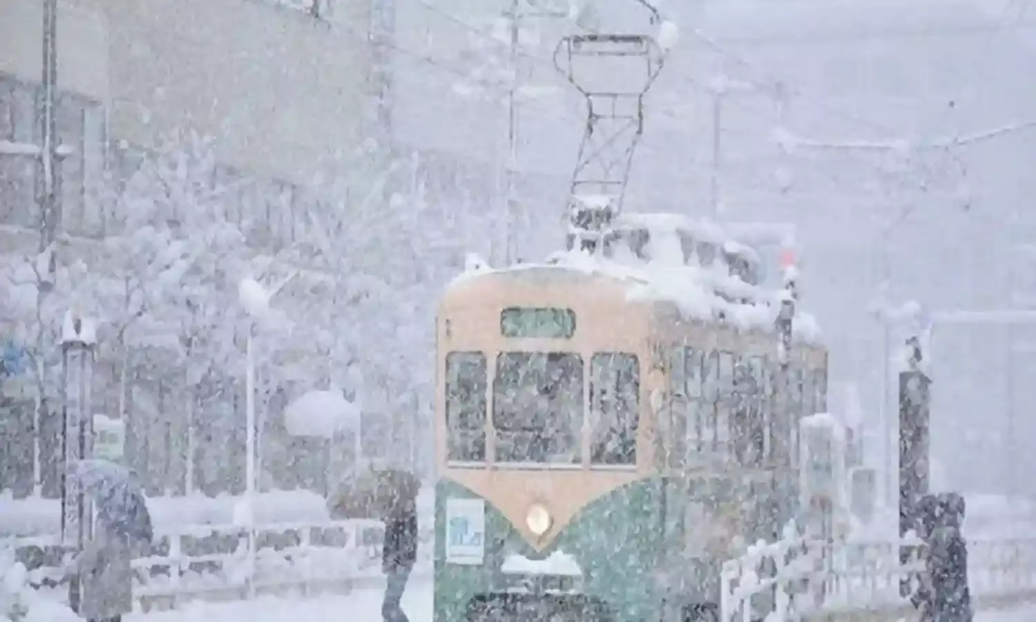जापान की राजधानी टोक्यो में भारी बर्फबारी, सड़क, रेल और हवाई परिवहन प्रभावित, बिजली गुल