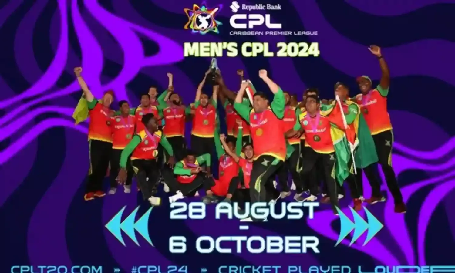कैरेबियन प्रीमियर लीग 2024 का आयोजन 28 अगस्त से, गुयाना करेगा फाइनल की मेजबानी