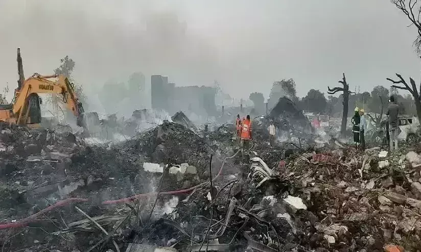 हरदा पटाखा फैक्ट्री धमाका : NDRF की टीम पहुंची, कूलिंग व बचाव कार्य जारी