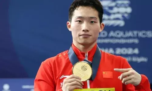 चीन के वांग ने लगातार तीसरा 3 मीटर स्प्रिंगबोर्ड विश्व खिताब जीता चीन के वांग ने लगातार तीसरा 3 मीटर स्प्रिंगबोर्ड विश्व खिताब जीता