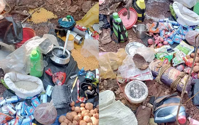 बालाघाटः चकरवाहा जंगल में हॉकफोर्स की नक्सलियों से मुठभेड़, कुकर बम बरामद बालाघाटः चकरवाहा जंगल में हॉकफोर्स की नक्सलियों से मुठभेड़, कुकर बम बरामद