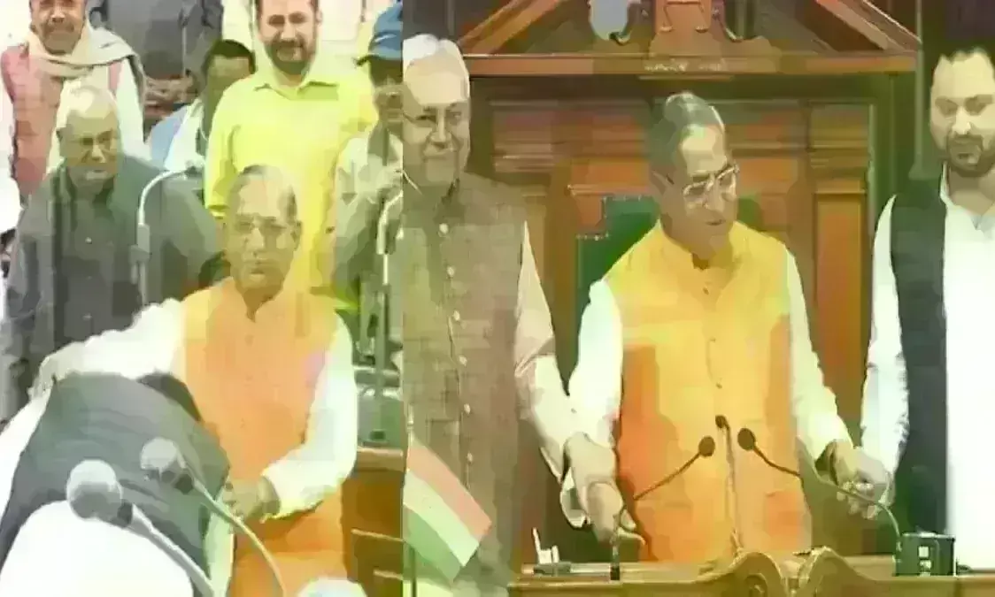 नंदकिशोर यादव बने बिहार विधानसभा के नए अध्यक्ष, तेजस्वी ने छुए पैर नंदकिशोर यादव बने बिहार विधानसभा के नए अध्यक्ष, तेजस्वी ने छुए पैर