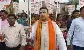 भाजपा प्रतिनिधिमंडल को संदेशखाली जाने से रोका, राज्यपाल से शिकायत, दिनभर हंगामा