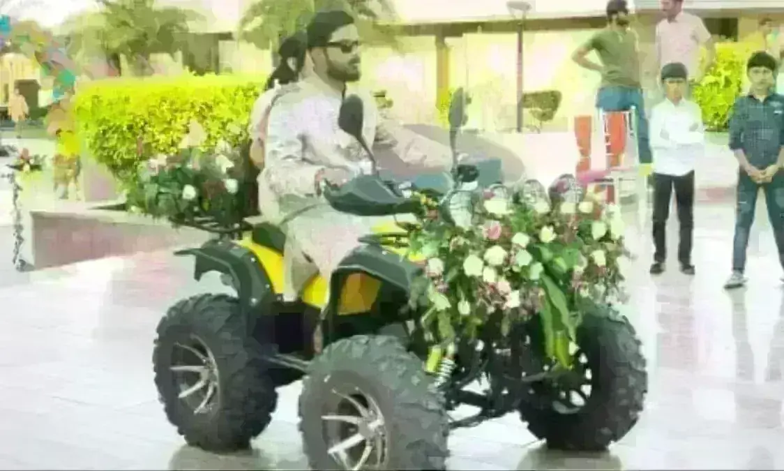 मप्र के मुख्यमंत्री के बेटे की आज पुष्कर में शादी, दूल्हा-दुल्हन की डेजर्ट बाइक पर हुई एंट्री