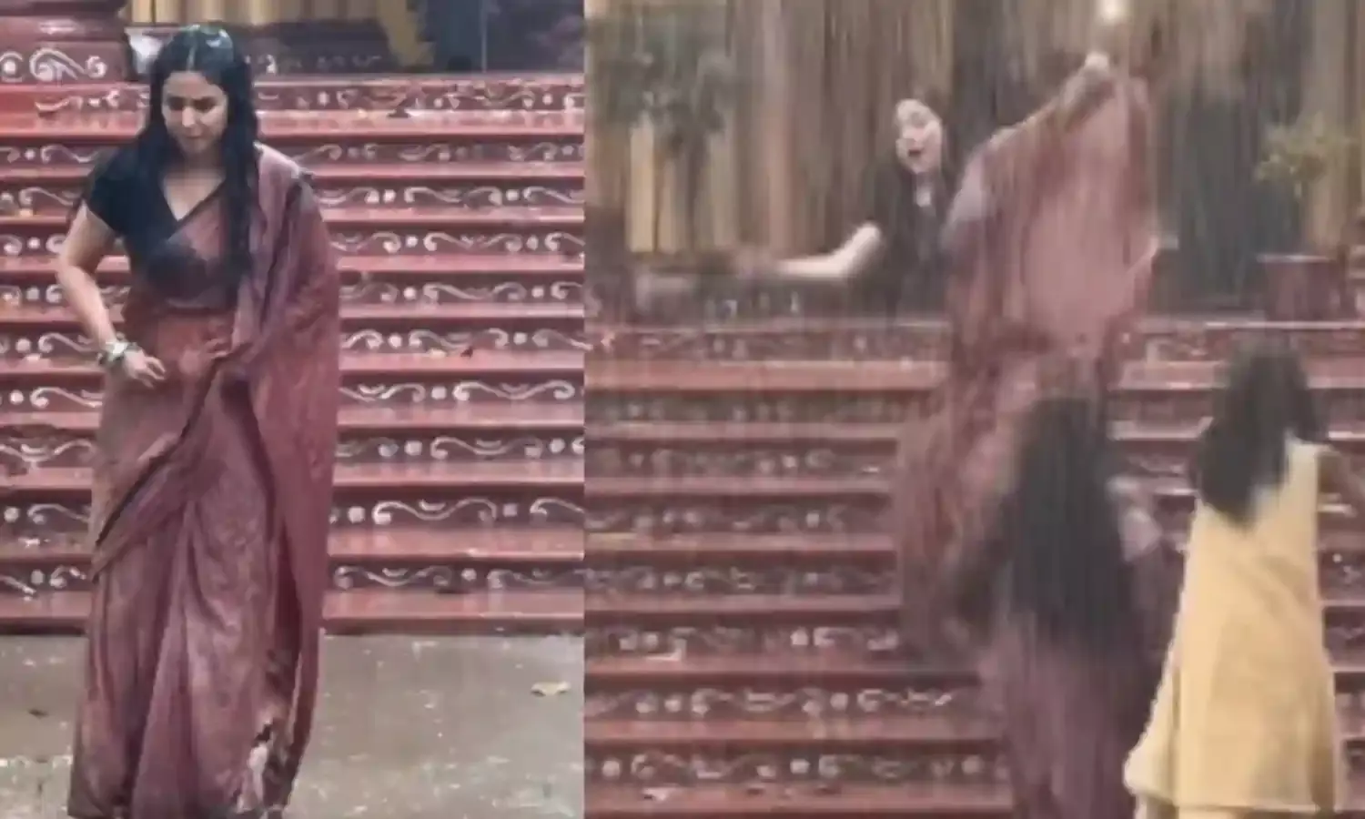 शूटिंग करते में सीढ़ियों से फिसली हिना खान, एक्ट्रेस को लगी चोट