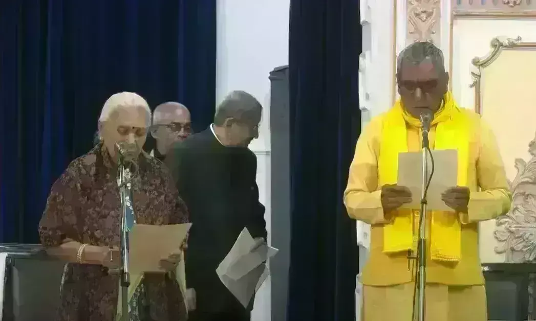 उप्र में योगी मंत्रिमंडल का विस्तार, ओमप्रकाश राजभर-दारा सिंह समेत चार नेता बने मंत्री