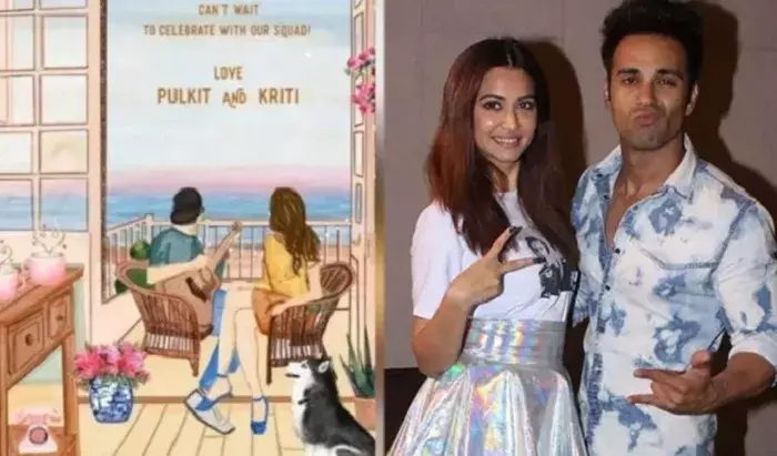 फुकरे एक्टर पुलकित-कृति खरबंदा की शादी का कार्ड सोशल मीडिया पर वायरल फुकरे एक्टर पुलकित-कृति खरबंदा की शादी का कार्ड सोशल मीडिया पर वायरल