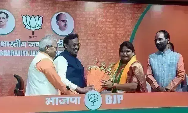 हेमंत सोरेन की भाभी सीता भाजपा में शामिल, कहा - झारखंड को बचाना है