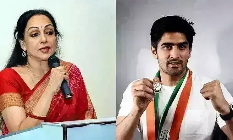 मथुरा में रोचक हुआ चुनावी मुकाबला, कांग्रेस ने हेमा मालिनी के सामने विजेंद्र सिंह को दिया टिकट