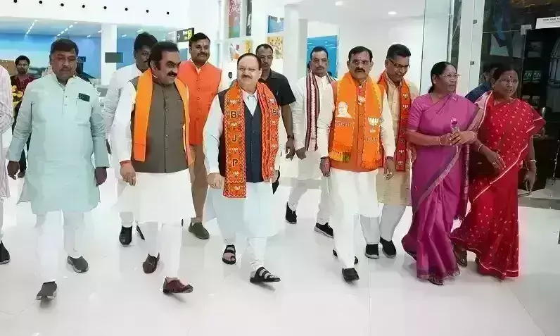 भाजपा अध्यक्ष जेपी नड्डा जबलपुर पहुंचे, विभिन्न कार्यक्रमों में होंगे शामिल