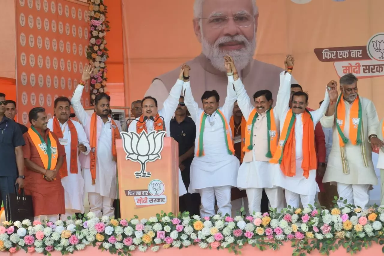 सतना की चुनावी सभा में बोले नड्डा- दस साल में बदल गया भारत