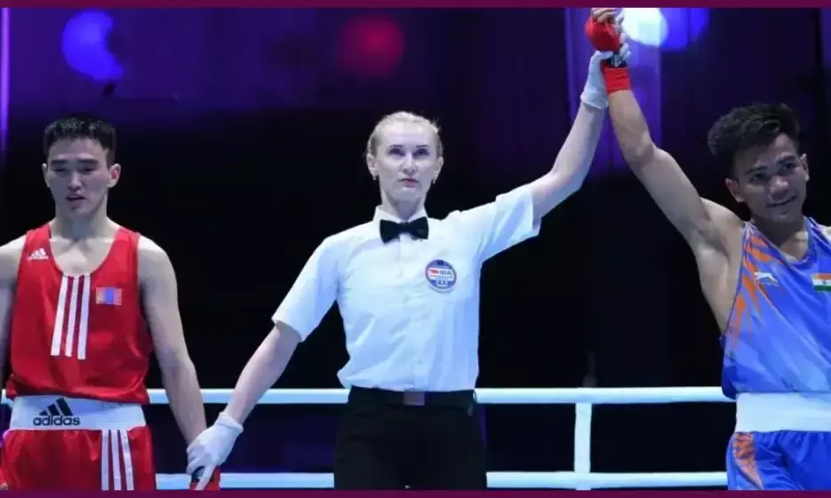 Asian Youth Boxing Championship : भारतीय मुक्केबाजों का शानदार प्रदर्शन, चार सेमीफाइनल में पहुंचे Asian Youth Boxing Championship : भारतीय मुक्केबाजों का शानदार प्रदर्शन, चार सेमीफाइनल में पहुंचे