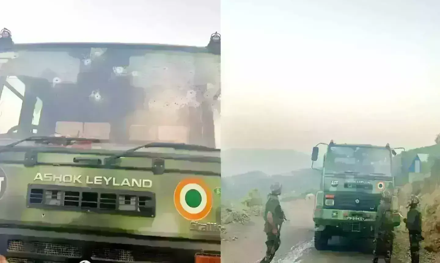 पुंछ सेक्टर में वायु सेना के काफिले पर आतंकवादी हमले के बाद कड़ी की चौकसी