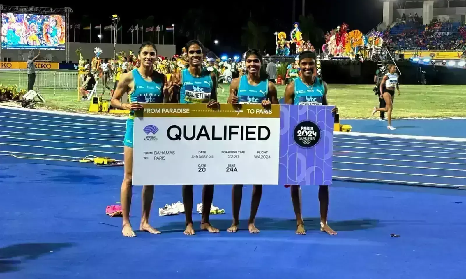 भारतीय पुरुष और महिला 4x400 मीटर रिले टीम ने पेरिस ओलंपिक के लिए किया क्वालीफाई