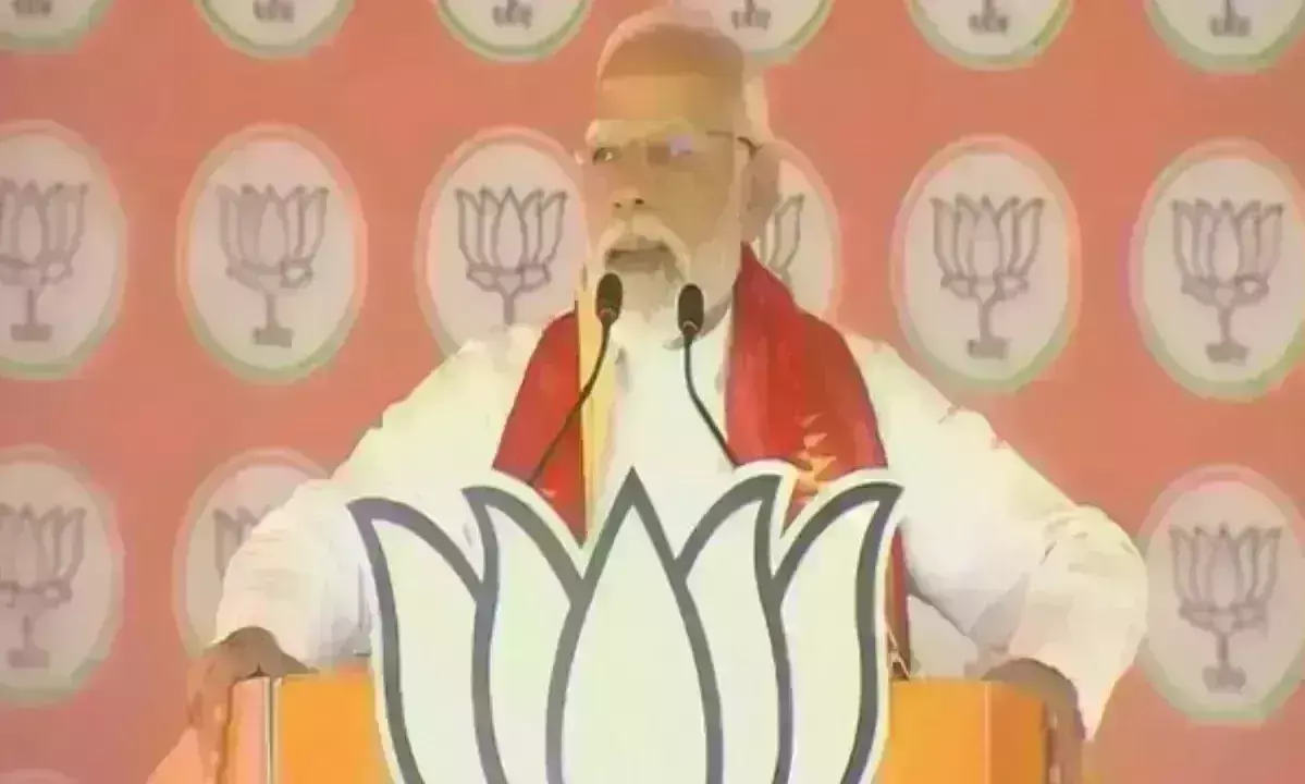 करीमनगर में विपक्ष पर बरसे मोदी, कहा - भ्रष्टाचार कांग्रेस-बीआरएस गठबंधन की पहचान