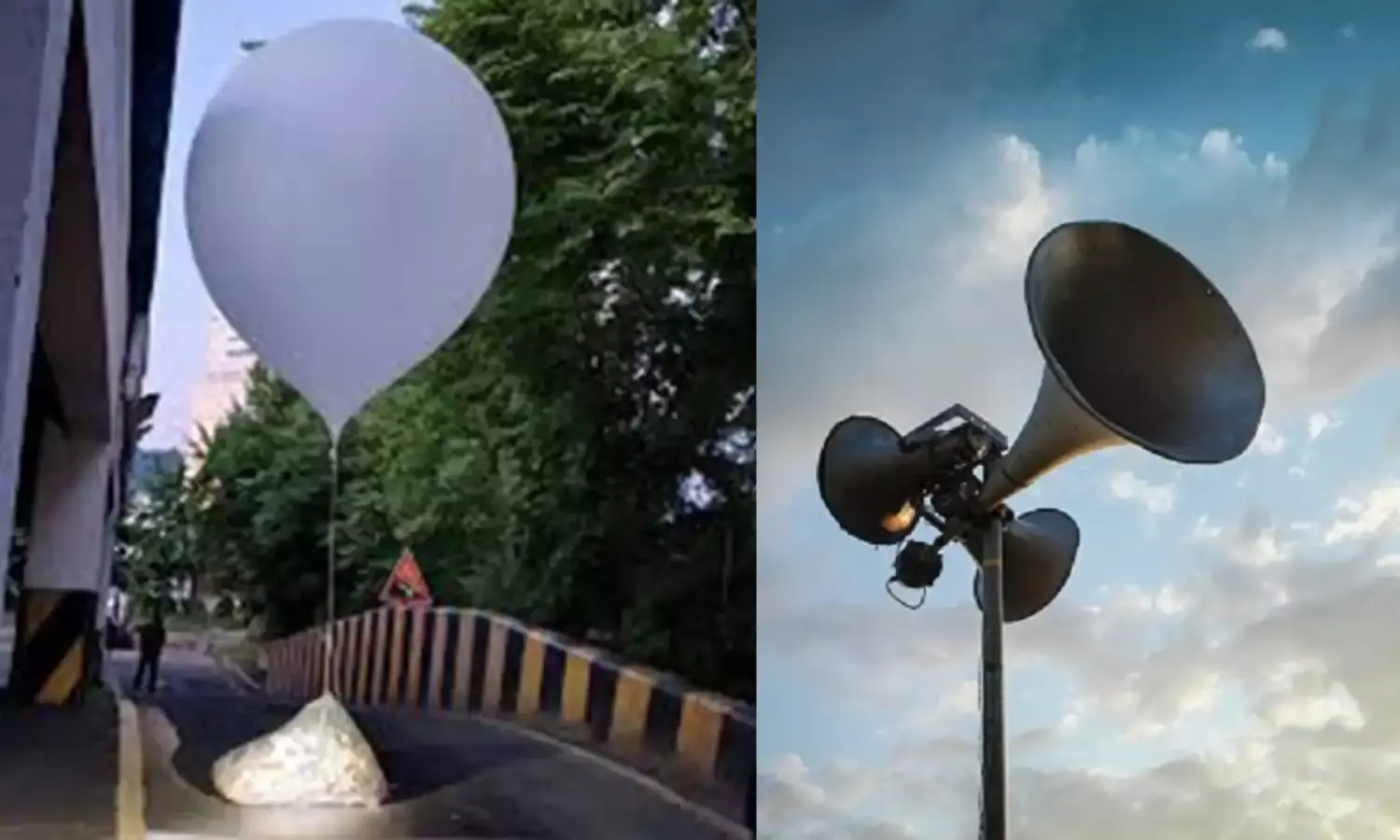 दो देशों के बीच अनोखा युद्ध, घातक हथियार की बजाए कचरे के बैलून और लाऊड स्पीकर का इस्तेमाल