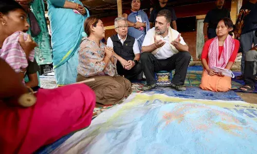 राहुल गांधी का मणिपुर में तीसरा दौरा, कहा - प्रधानमंत्री का मणिपुर आना बेहद जरूरी