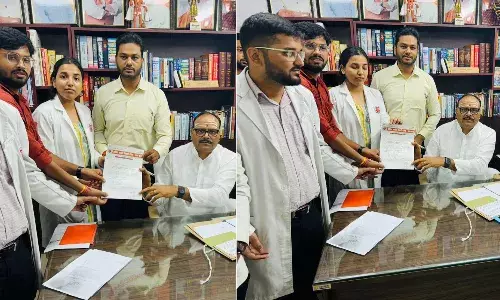 अभाविप ने मेडिकल इंटर्न के लिए मांगा एक देश एक स्टाइपेंड, पांच सदस्यीय प्रतिनिधिमंडल ने उप मुख्यमंत्री ब्रजेश पाठक को सौंपा ज्ञापन...