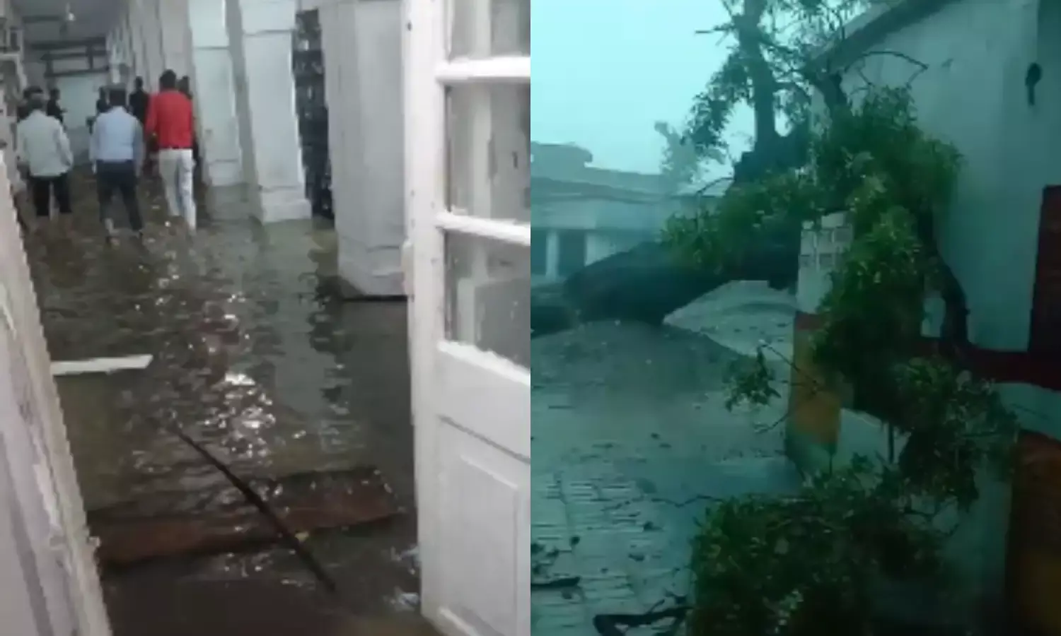 UP Weather : लखनऊ समेत कई जिलों में मूसलाधार बारिश, विधानसभा परिसर समेत नगर निगम दफ्तर पानी - पानी