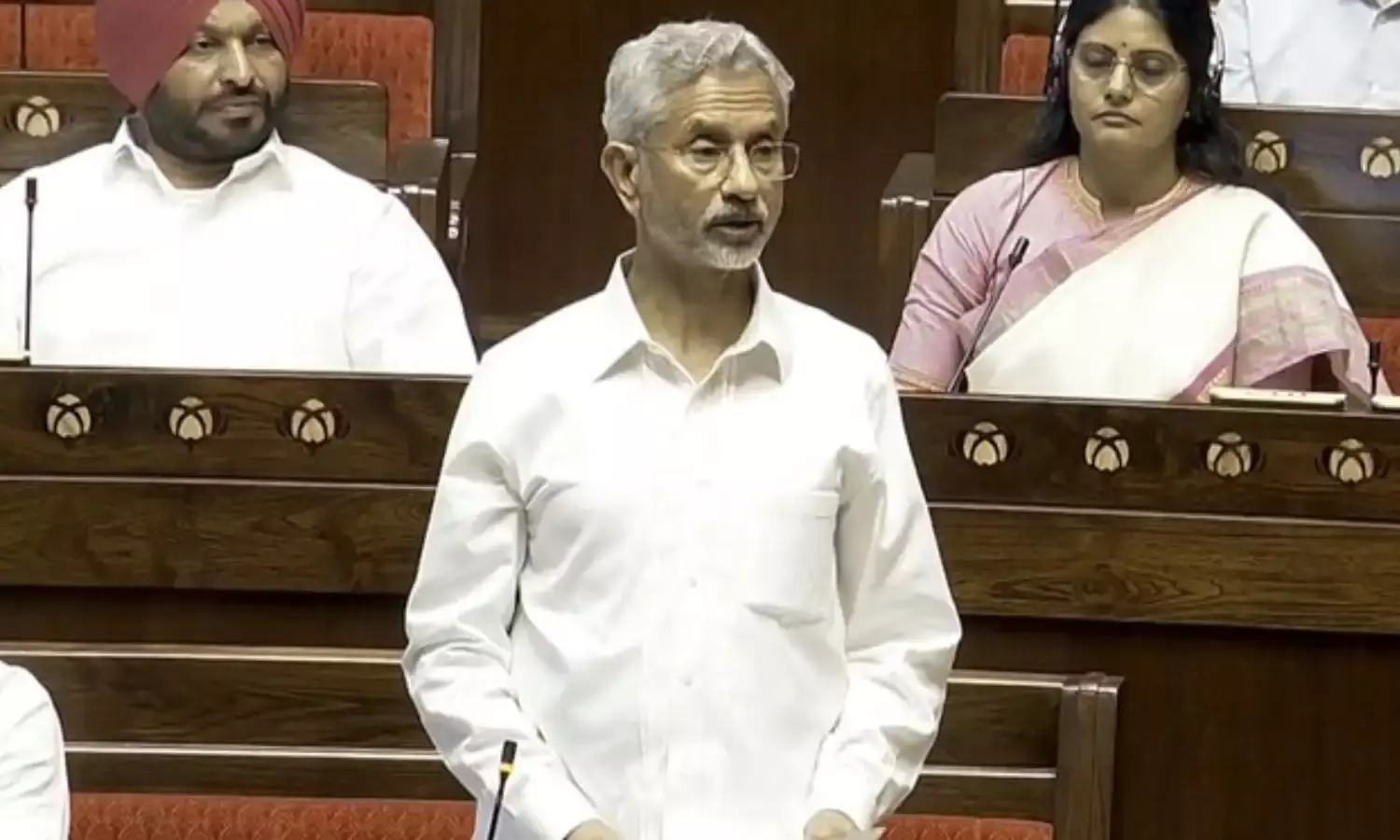 इंडिया में हैं शेख हसीना, ढाका में अधिकारियों के संपर्क में भारत - राज्यसभा में बोले विदेश मंत्री एस जयशंकर