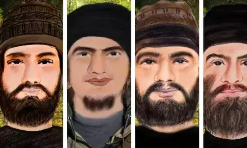 Sketches Of Four Terrorists in Kathua: जम्मू-कश्मीर पुलिस ने कठुआ में चार आतंकवादियों के जारी किए स्केच
