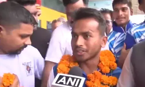 Paris Olympics 2024 : हॉकी टीम के खिलाड़ी विवेक प्रसाद का भोपाल में भव्य स्वागत