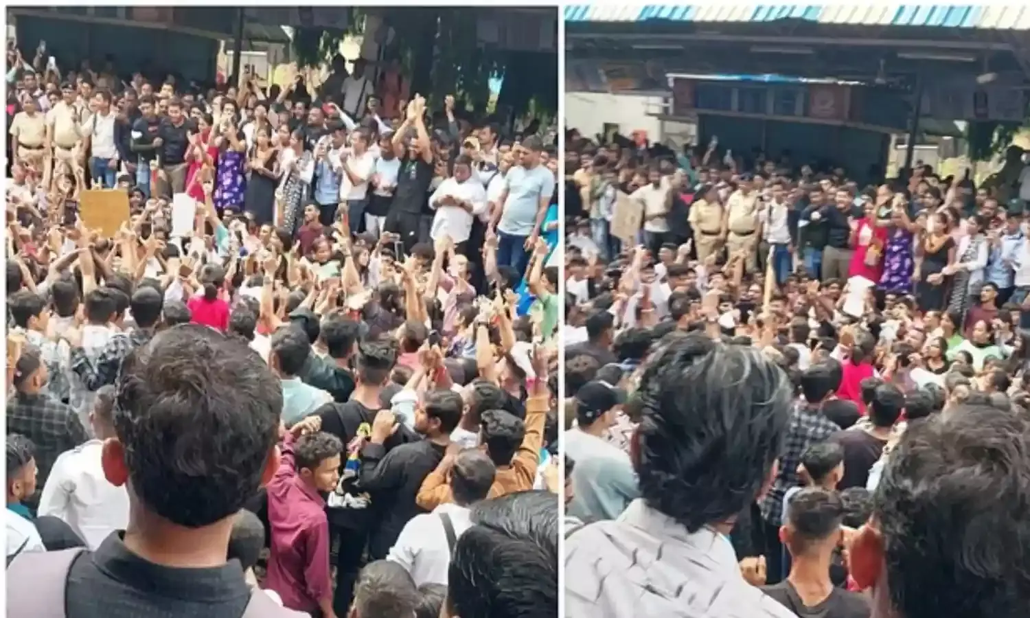 महाराष्ट्र के बदलापुर में स्कूल में बच्ची से उत्पीड़न मामले में बवाल,प्रदर्शनकारियों ने रोकी ट्रेन महाराष्ट्र के बदलापुर में स्कूल में बच्ची से उत्पीड़न मामले में बवाल,प्रदर्शनकारियों ने रोकी ट्रेन