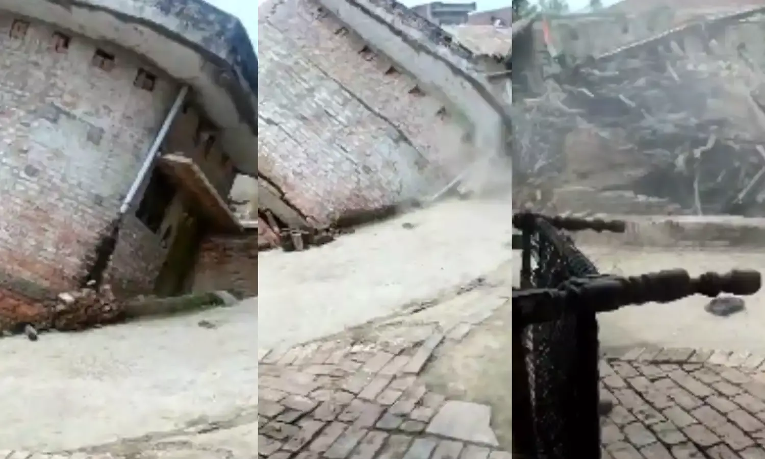 कुएं मे समा गया रिहायशी मकान, SDM बोले सहायता करेंगे