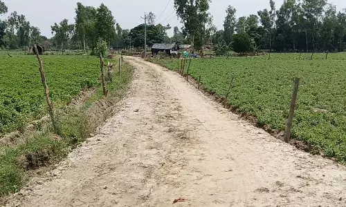 600 मीटर कच्ची सड़क, 600 प्लस लेबर से करा दिया कागजों में काम... 600 मीटर कच्ची सड़क, 600 प्लस लेबर से करा दिया कागजों में काम...