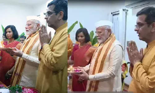 प्रधानमंत्री मोदी ने मुख्य न्यायाधीश चंद्रचूड़ के घर गणेश पूजा में भाग लिया, मराठी परिधान और आरती की दिखी खास झलक