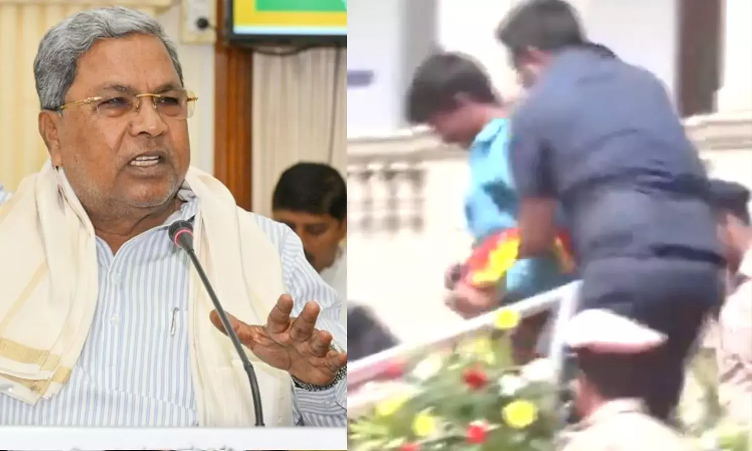 सीएम सिद्धारमैया की सुरक्षा में चूक, पुलिस ने दबोचा