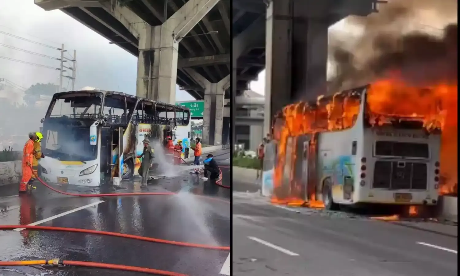 स्‍कूल बस में आग लगने से 25 बच्‍चों की मौत, सामने आयी ये वजह...