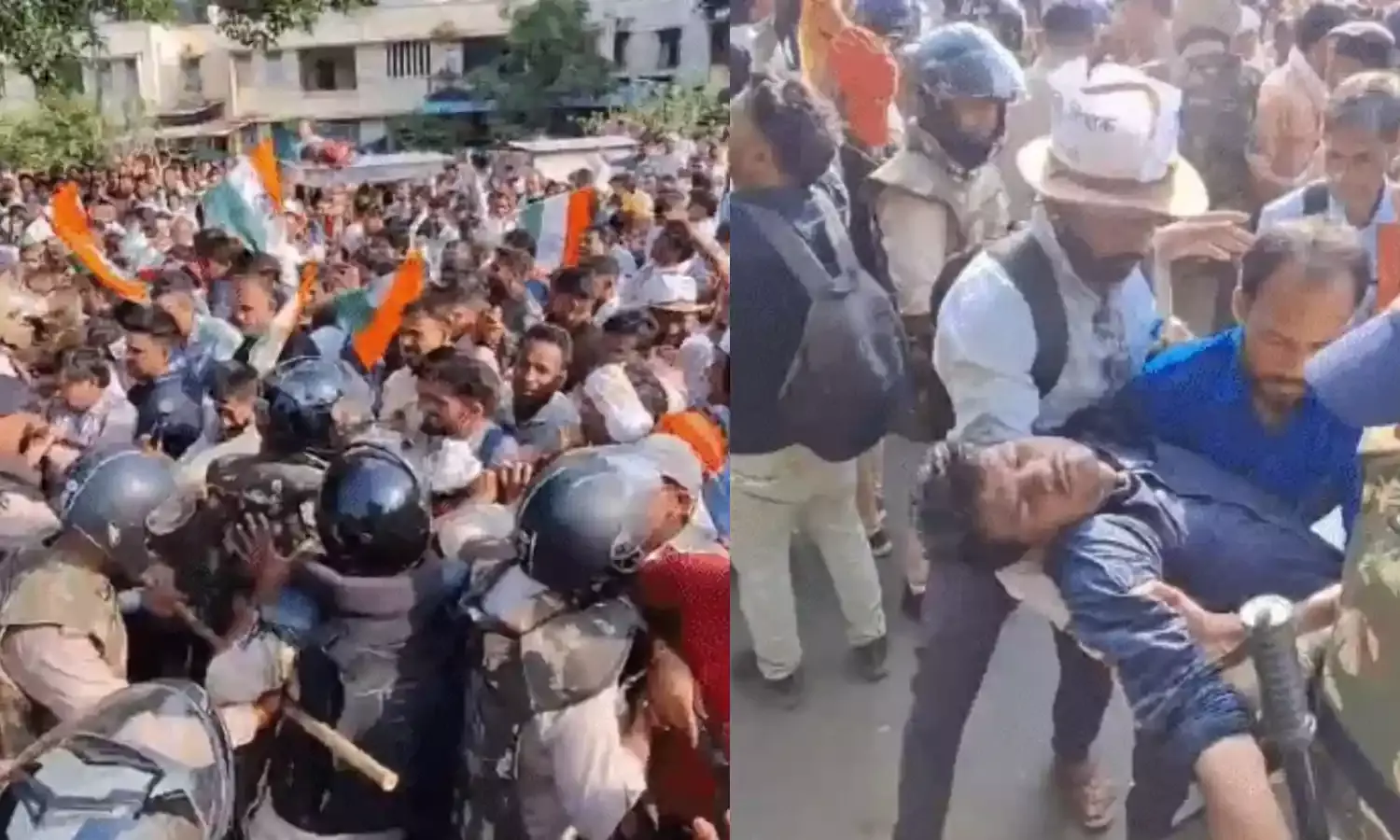 अपनी इन मांगों को लेकर फिर मैदान में उतरे अतिथि शिक्षक, पुलिस के साथ धक्‍का-मुक्‍की…