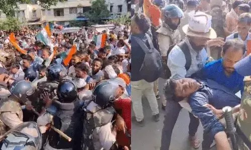 अपनी इन मांगों को लेकर फिर मैदान में उतरे अतिथि शिक्षक, पुलिस के साथ धक्‍का-मुक्‍की…