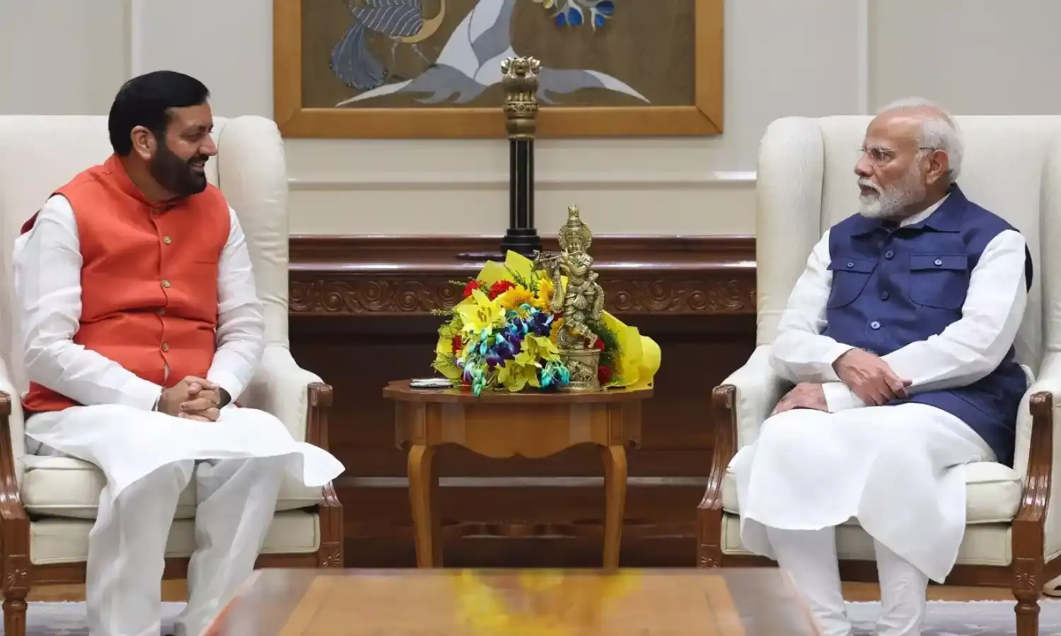 नायब सिंह सैनी ने PM मोदी से की मुलाकात, हरियाणा के मुख्यमंत्री कब लेंगे शपथ इस बात पर हुई चर्चा