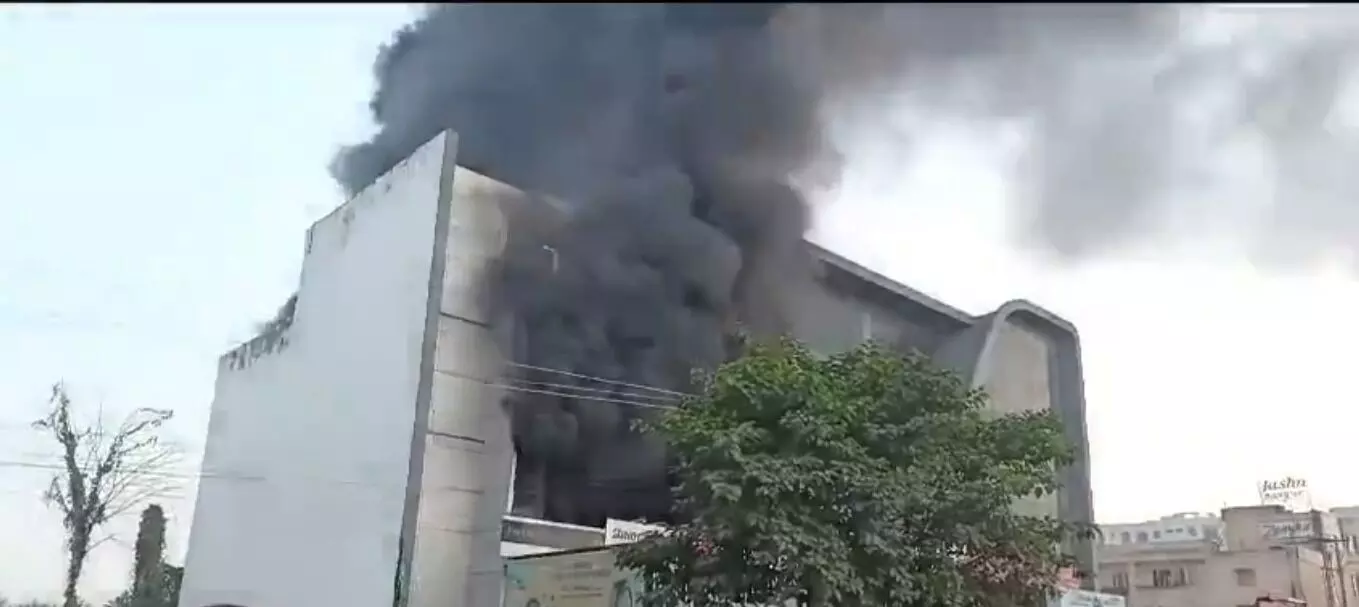 Lucknow Tyre Warehouse Fire Lucknow Tyre Warehouse Fire
