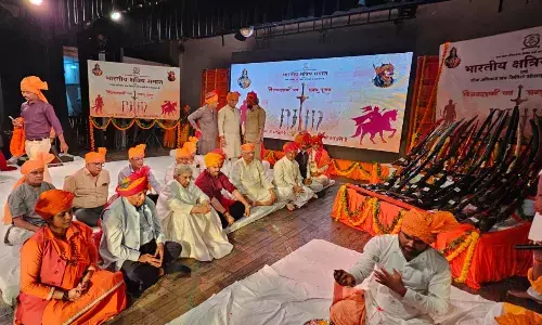 विजयदशमी पर्व पर भारतीय क्षत्रिय समाज के शस्त्र पूजन समारोह में वक्ताओं ने बताई महिमा...