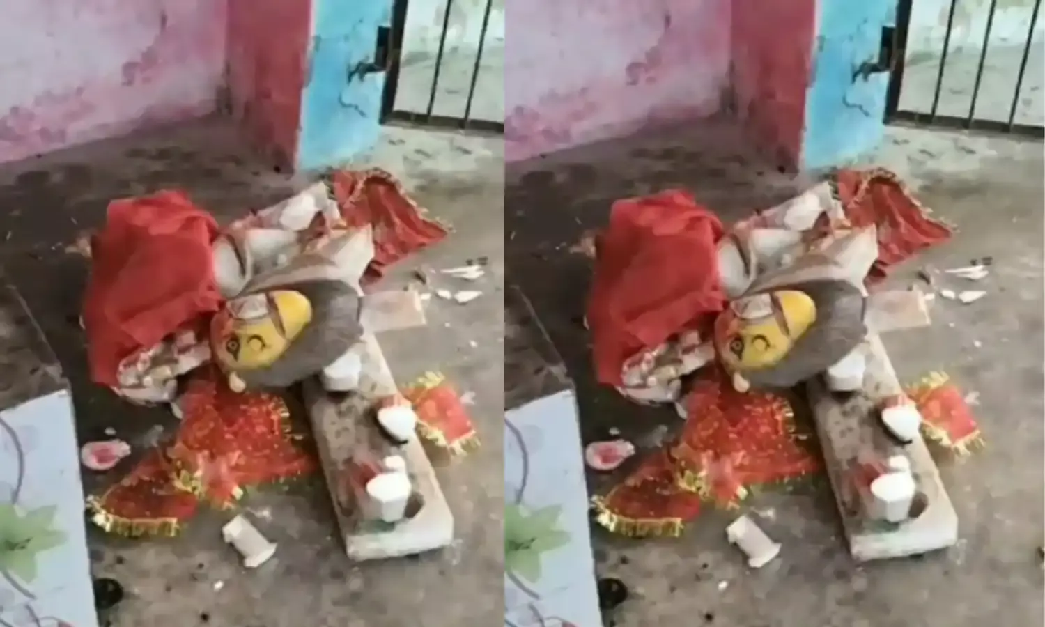 अहिरोरी में असामाजिक तत्वों ने तोड़ी पंथवारी देवी की मूर्ति, आरोपी की खोज में दो चढ़े हत्थे...