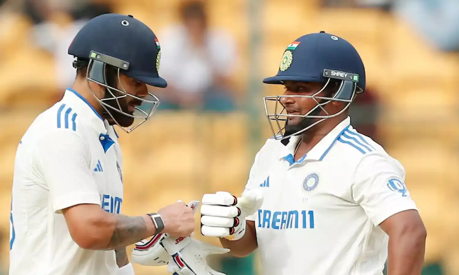 न्यूजीलैंड की पहली पारी 402 पर सिमटी, भारत ने दूसरी पारी में की दमदार वापसी, रोहित, विराट, सरफराज की फिफ्टी...