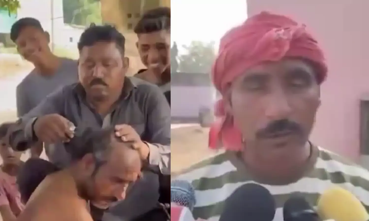 दबंगों के आगे बेबस मजदूर, रस्सी से हाथ बांधकर दी सजा, बाल भी काटे, जानिए पूरा मामला...