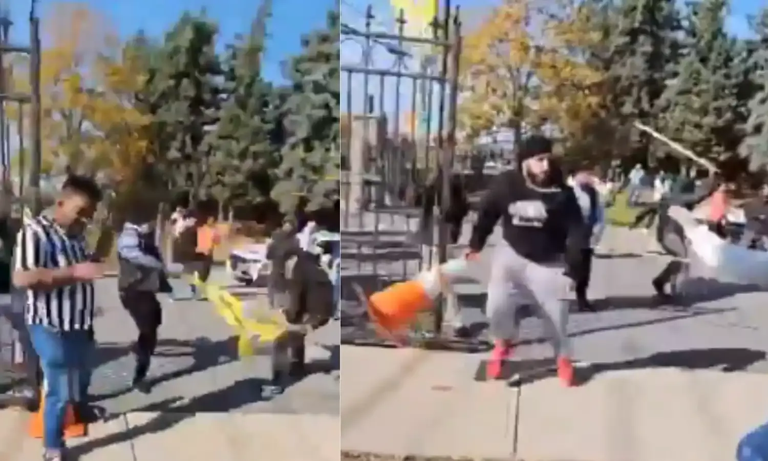 कनाडा के हिन्दू मंदिर पर खालिस्तानियों का हमला, श्रद्धालुओं को डंडों से पीटा, देखिए वीडियो