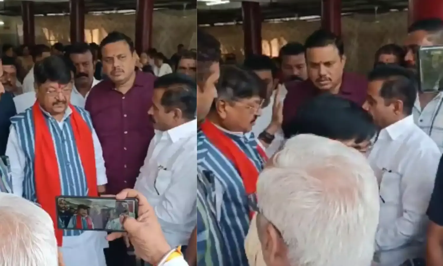 MP के बड़े नेता का वीडियो हिस्ट्रीशीटर सतीश भाऊ के साथ वायरल, कांग्रेस बोली ये रिश्ता क्या कहलाता है?