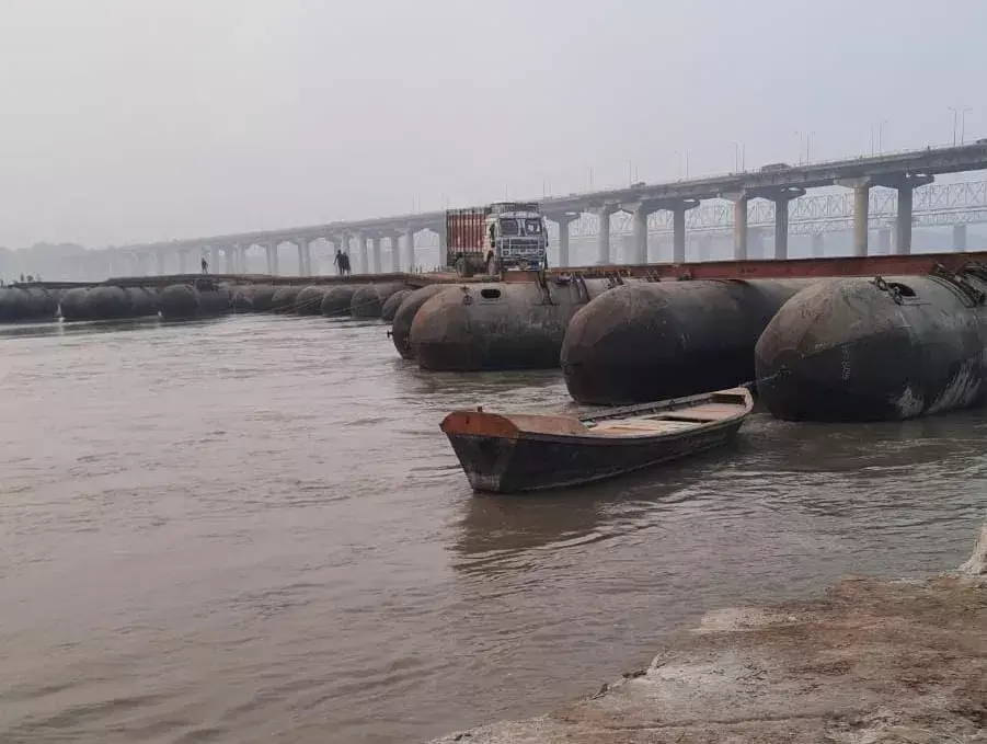 पीएम मोदी के आगमन से पहले युद्धस्तर पर पांटून पुलों का निर्माण, सुरक्षा और गुणवत्ता पर विशेष जोर…