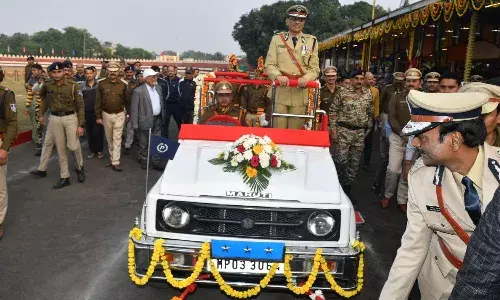 DGP Sudhir Saxena Farewell Parade in Bhopal